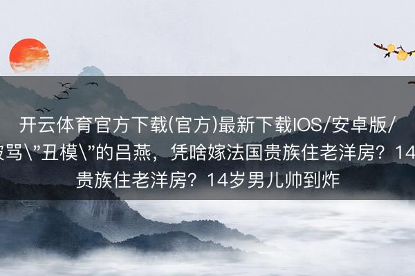 开云体育官方下载(官方)最新下载IOS/安卓版/手机版APP 被骂