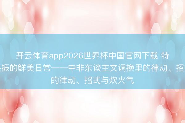 开云体育app2026世界杯中国官网下载 特稿｜同频共振的鲜美日常——中非东谈主文调换里的律动、招式与炊火气